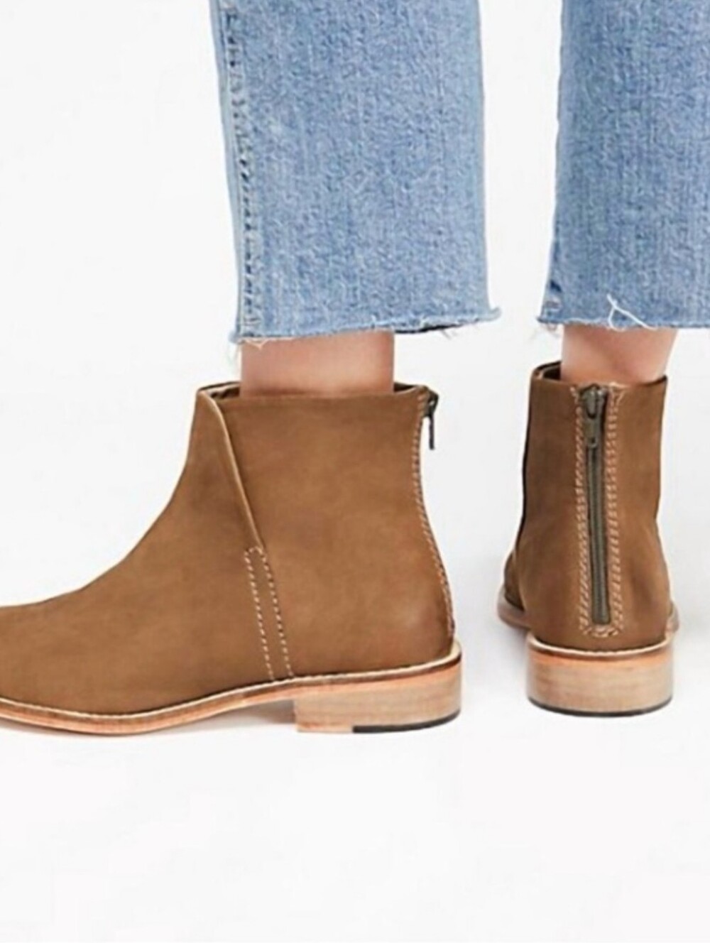 Free People Women's Tan Leather Boots - Picture 2 of 12